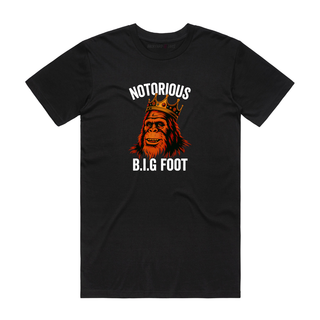 Notorious B.I.G Foot - Funny T-Shirt - Black