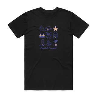 Coastal Cowgirl - Graphic T-Shirt - Black
