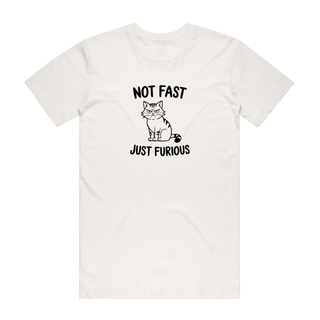 Not Fast Just Furious - Cat T-Shirt - Natural