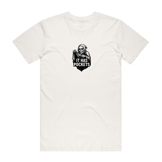 It Has Pockets - Funny T-Shirt - Natural