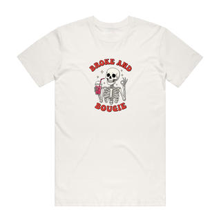 Broke And Bougie - Halloween T-Shirt - Natural