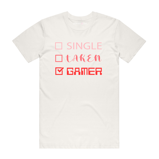 Single Taken Gamer - Gaming T-Shirt - Natural