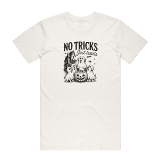 No Tricks Just Treats - Halloween T-Shirt - Natural