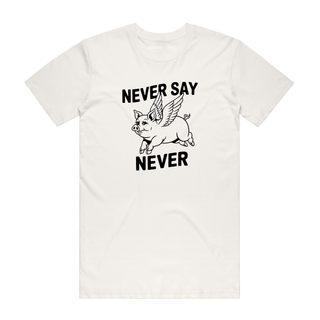 Pigs Fly - Funny T-Shirt - Natural