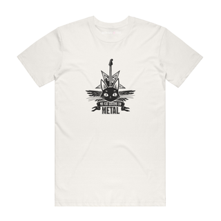 My Cat Listens To Metal - Cat T-Shirt - Natural