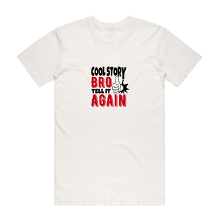 Tell It Again - Funny T-Shirt - Natural