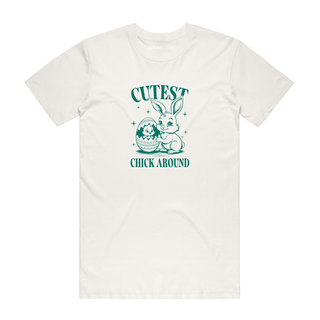 Cutest Chick Around - Easter T-Shirt - Natural
