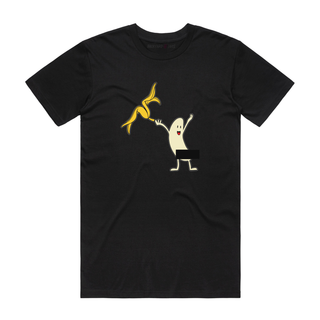 Censored Banana - Funny T-Shirt - Black