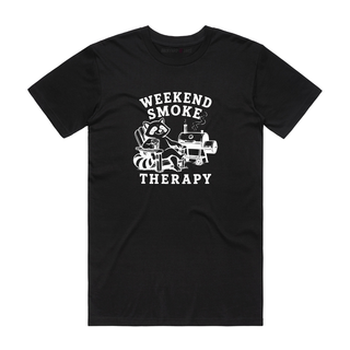 Weekend Smoke Therapy - Graphic T-Shirt - Black
