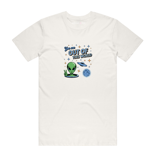 Out Of This World (Blue) - Alien T-Shirt - Natural