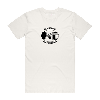 Old School Tech Support - Graphic T-Shirt - Natural