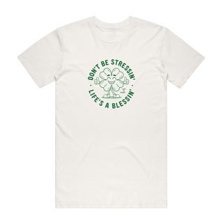 Don't Be Stressin' - Saint Patrick's Day T-Shirt - Natural