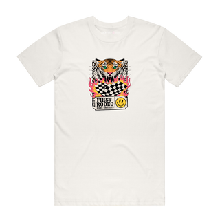 First Rodeo (Tiger) - Graphic T-Shirt - Natural