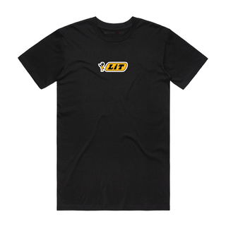 Lit - Slogan T-Shirt - Black