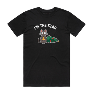 I'm The Star - Christmas T-Shirt - Black