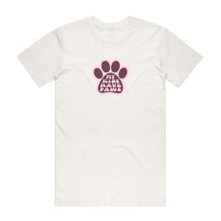 My Kids Have Paws - Graphic T-Shirt - Natural