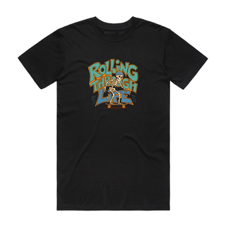 Rolling Through Life - Graphic T-Shirt - Black