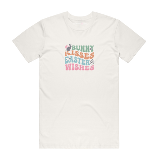 Bunny Kisses Easter Wishes - Easter T-Shirt - Natural