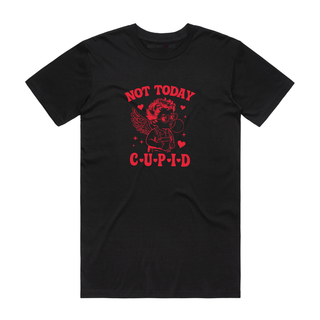 Not Today Cupid - Valentine's Day T-Shirt - Black