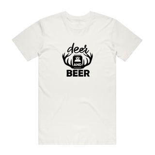 Deer And Beer - Hunting T-Shirt - Natural
