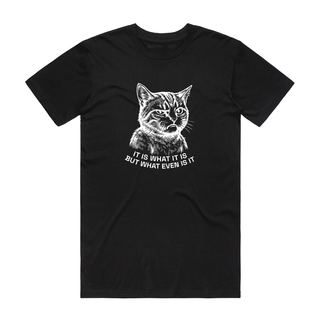 It Is What It Is - Funny T-Shirt - Black
