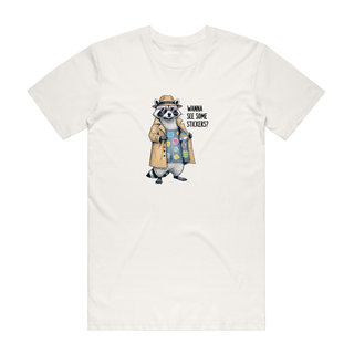 Wanna See Some Stickers? - Funny T-Shirt - Natural