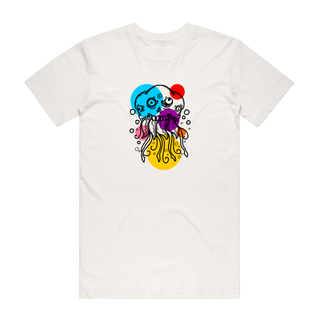 Skully Jellyfish - Halloween T-Shirt - Natural
