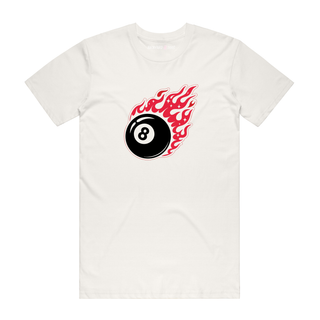Flaming Eight - Graphic T-Shirt - Natural