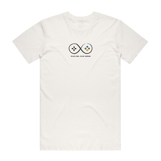 Play Again - Gaming T-Shirt - Natural