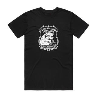 Certified Snack Inspector - Funny T-Shirt - Black