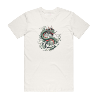 Cloudy Dragon - Graphic T-Shirt - Natural