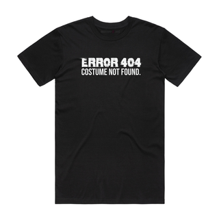 Error 404 - Slogan T-Shirt - Black