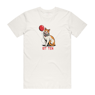 Pennywise Kitten - Halloween T-Shirt - Natural