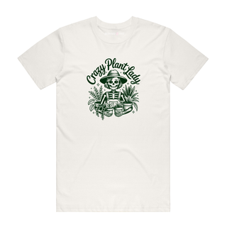 Crazy Plant Lady - Funny T-Shirt - Natural