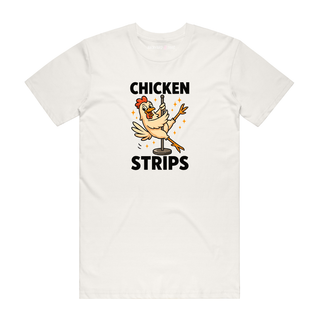 Chicken Strips - Funny T-Shirt - Natural