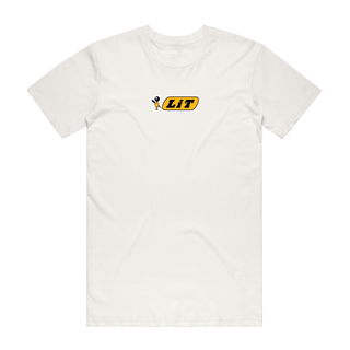 Lit - Slogan T-Shirt - Natural
