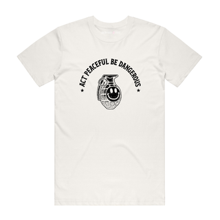 Act Peaceful - Graphic T-Shirt - Natural