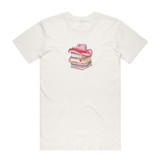 Cowboy Books - Graphic T-Shirt - Natural