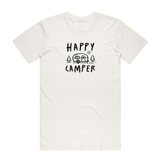 Happy Camper - Graphic T-Shirt - Natural
