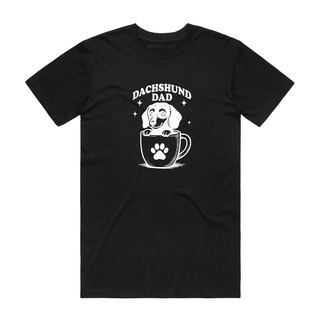 Dachshund Dad - Dad T-Shirt - Black