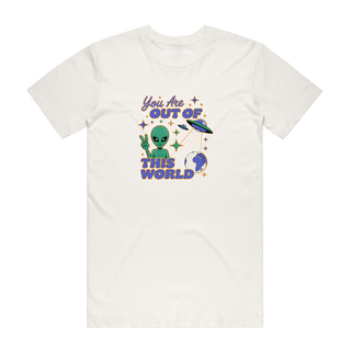 Out Of This World (Purple) - Alien T-Shirt - Natural