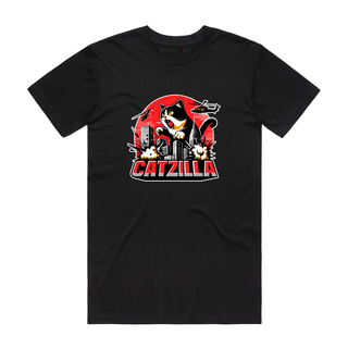 Catzilla - Cat T-Shirt - Black