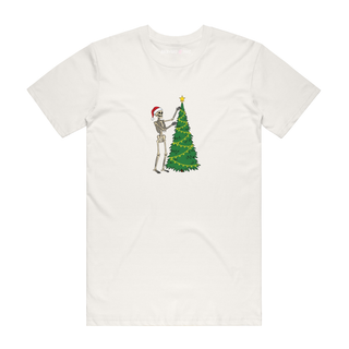 Skeleton Tree - Christmas T-Shirt - Natural