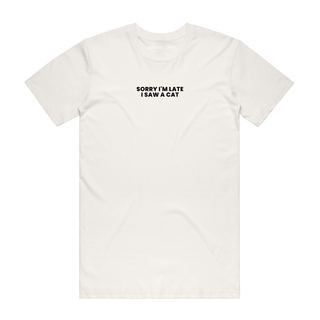 I Saw A Cat - Cat T-Shirt - Natural