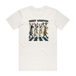 Merry Woofmas - Christmas T-Shirt - Natural