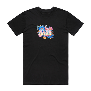 Nana (Pink) - Mum T-Shirt - Black