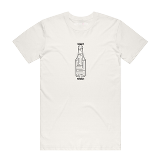 Beer Start To Finish - Graphic T-Shirt - Natural
