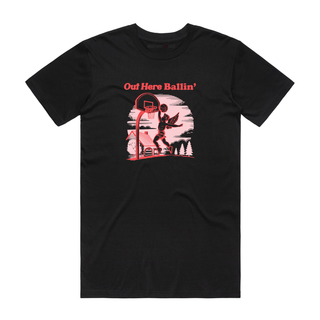 Out Here Ballin' - Valentine's Day T-Shirt - Black