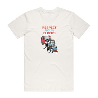 Respect Your Elders - Gaming T-Shirt - Natural