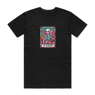 The Homebody Skull - Halloween T-Shirt - Black